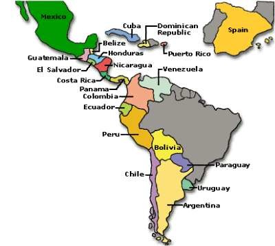 Spanish Speaking Countries Map
